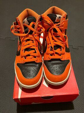 Nike Dunk High Orange/Black Sneakers